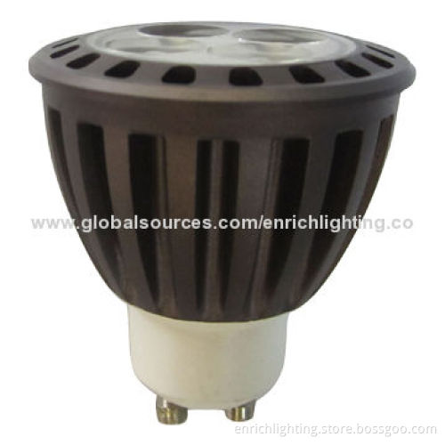 4/5W GU10 LED Spotlight Bulb with 85 to 265V AC Input Voltage and Aluminum HousingNew